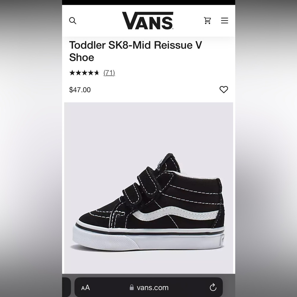 Sk8-Mid Reissue V Black/ True White